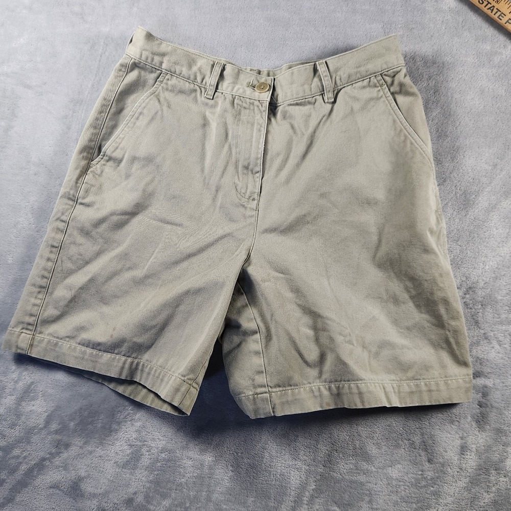 LAUREN JEANS CO RALPH LAUREN Khaki Chino Shorts Women Sz 4 7" Insean